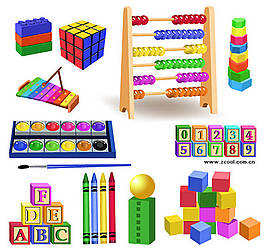 小孩玩具矢量素材