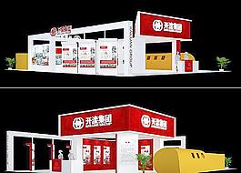 簡易特裝展覽3d模型圖片