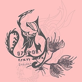 印花矢量圖 時(shí)尚休閑女裝 T恤圖案 潮流 花卉 免費(fèi)素材