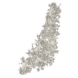 印花矢量圖 時(shí)尚休閑女裝 毛衫印花 優(yōu)雅植物 花 免費(fèi)素材