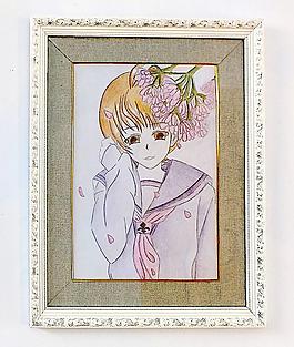 美術(shù)展覽人像作品圖片