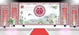 中國風(fēng)婚禮效果圖圖片