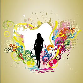 印花矢量圖 時(shí)尚休閑女裝 成熟優(yōu)雅女裝 植物 花卉 免費(fèi)素材