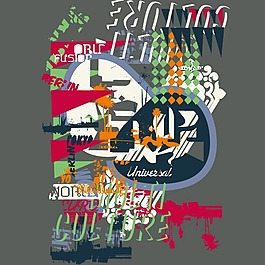 印花矢量圖 靚仔裝 T恤圖案 潮流 文字 免費(fèi)素材