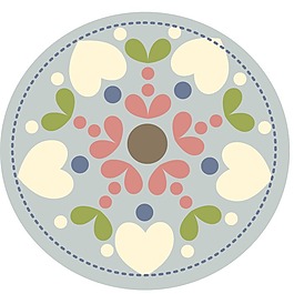 印花矢量圖 嬰童 花紋 圖形 圓形 免費(fèi)素材