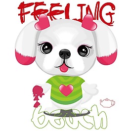 印花矢量圖 嬰童 動(dòng)物 小狗 圖形 免費(fèi)素材