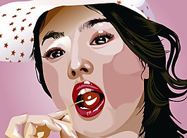位圖 時尚休閑女裝 色彩 抽象 免費素材
