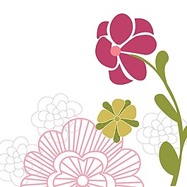 印花矢量圖 時尚休閑女裝 成熟優(yōu)雅女裝 植物 花卉 免費(fèi)素材