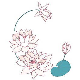 印花矢量圖 時尚休閑女裝 成熟優(yōu)雅女裝 植物 優(yōu)雅植物 免費素材