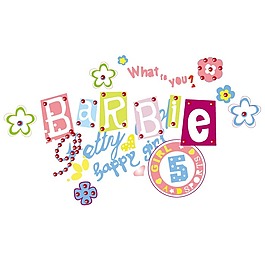 印花矢量圖 女童 卡通文字 英文 數(shù)字 免費(fèi)素材