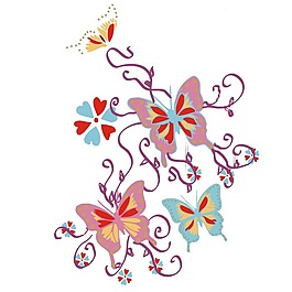 印花矢量圖 時(shí)尚休閑女裝 女童 卡通元素 動(dòng)物 免費(fèi)素材