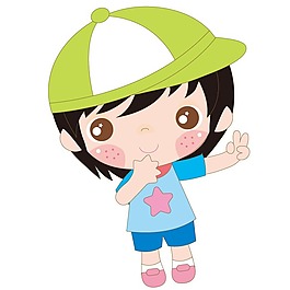 印花矢量圖 女童 卡通形象 人物 小男孩 免費(fèi)素材