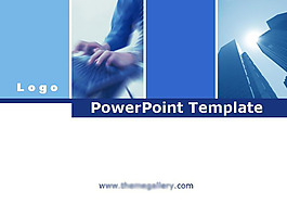 電腦科技數據統計類PPT模板