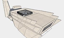 SketchUp展覽館建筑設計圖片