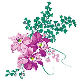 印花矢量圖 時尚休閑女裝 成熟優(yōu)雅女裝 植物 優(yōu)雅植物 免費素材