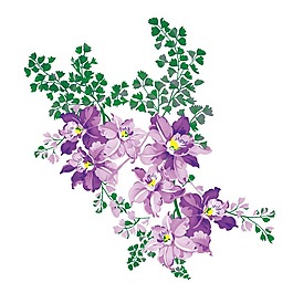 印花矢量圖 時(shí)尚休閑女裝 成熟優(yōu)雅女裝 植物 優(yōu)雅植物 免費(fèi)素材