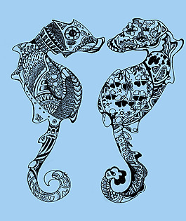 位圖 T恤圖案 潮流 插畫 手繪 免費素材