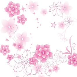 印花矢量圖 時尚休閑女裝 成熟優(yōu)雅女裝 植物 優(yōu)雅植物 免費素材