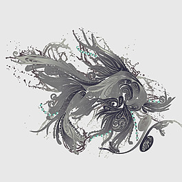 印花矢量圖 時尚休閑女裝 成熟優(yōu)雅女裝 T恤圖案 花紋 免費(fèi)素材