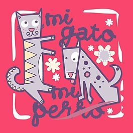印花矢量圖 女童 T恤圖案 可愛卡通 文字 免費素材