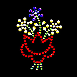 燙鉆 成熟優(yōu)雅女裝 植物 花 免費素材