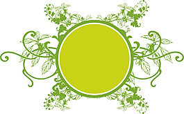 矢量素雅簡(jiǎn)潔圈圈標(biāo)簽矢量