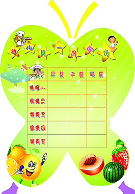 幼兒園菜譜