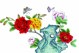 位圖 成熟優(yōu)雅女裝 優(yōu)雅植物 毛衫印花 免費(fèi)素材
