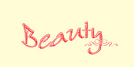 Beauty藝術(shù)字