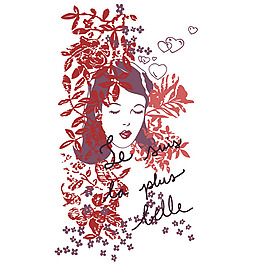 印花矢量圖 抽象人物 女人 美女 免費素材
