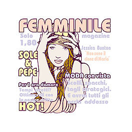 印花矢量圖 抽象人物 女人 美女 免費(fèi)素材