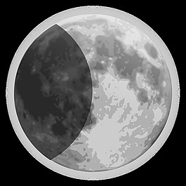 天气图标-半个月亮