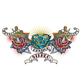 印花矢量圖 靚仔裝 時(shí)尚休閑女裝 T恤圖案 紋身圖案 免費(fèi)素材