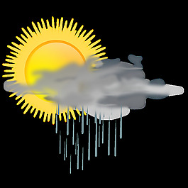 天氣圖標-太陽雨
