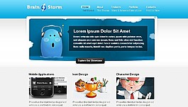 設(shè)計(jì)行業(yè)類html5模板