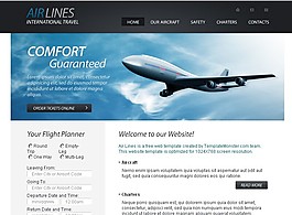 航空公司企業(yè)html5模板