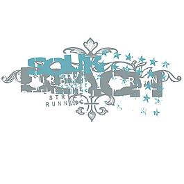 印花矢量圖 個(gè)性文字 文字 英文 休閑 免費(fèi)素材
