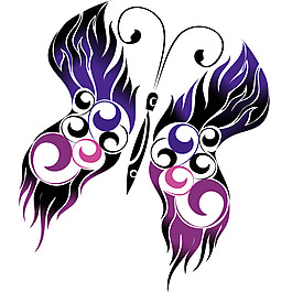 印花矢量圖 成熟優(yōu)雅女裝 T恤圖案 動物 蝴蝶 免費素材