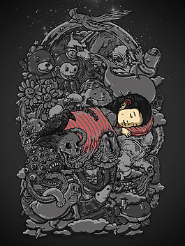 位圖 插畫 色彩 灰色 紅色 免費(fèi)素材