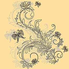印花矢量圖 成熟優(yōu)雅女裝 T恤圖案 毛衫印花 花紋 免費素材