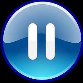Windows媒體播放器的暫停按鈕