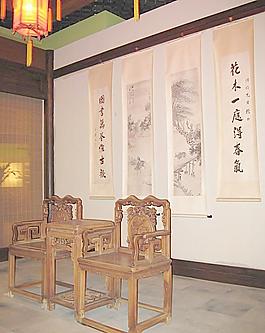 古建筑内景图片