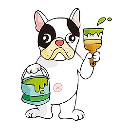 印花矢量圖 男童 卡通動物 動物 狗 免費素材