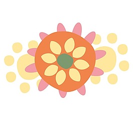 印花矢量圖 嬰童 卡通形象 色彩 橙色 免費(fèi)素材