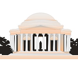 印花矢量圖 靚仔裝 T恤圖案 建筑 西方建筑 免費素材