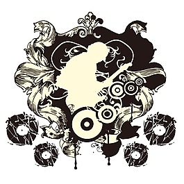 印花矢量圖 靚仔裝 T恤圖案 圖案概括 人物 免費素材