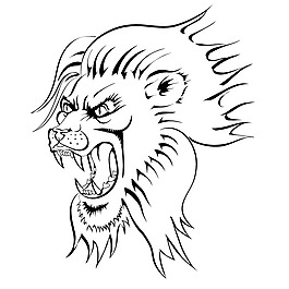印花矢量圖 靚仔裝 動物 T恤圖案 老虎 免費素材