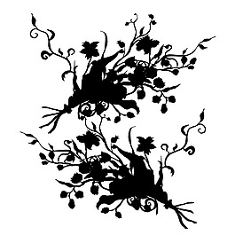 印花矢量圖 成熟優(yōu)雅女裝 植物 毛衫印花 免費(fèi)素材