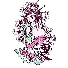 印花矢量圖 T恤圖案 民族 抽象 免費素材