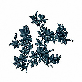 繡花 成熟優(yōu)雅女裝 植物 毛衫印花 優(yōu)雅植物 免費(fèi)素材